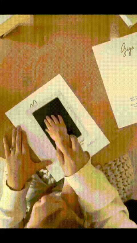 Pequeñas Huellas, Grandes Recuerdos-Kit de Huellas personalizadas👣