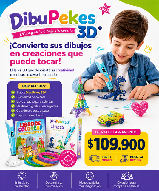 DibuPekes 3D® – Kit Creativo