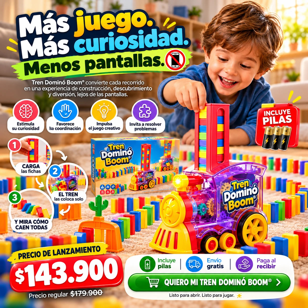 Tren Aventura® - Carga, conduce y derriba.