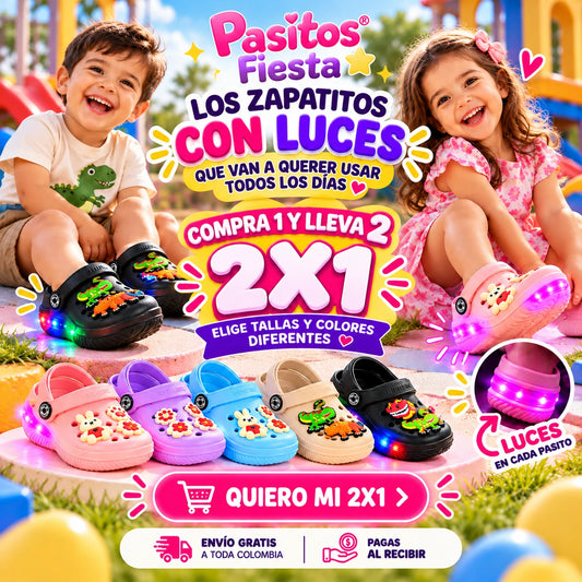 Pasitos Fiesta® alumbran en la oscuridad