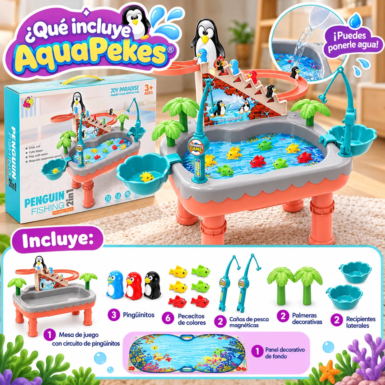 AquaPekes® | Juego de Pesca Magnético 2 en 1