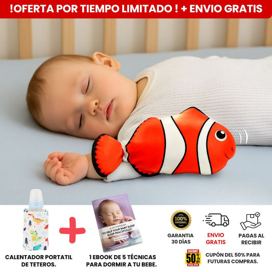 Pack Dulces Sueños : Combo 3 en 1 (pez relajante + calentador de teteros + eBook)