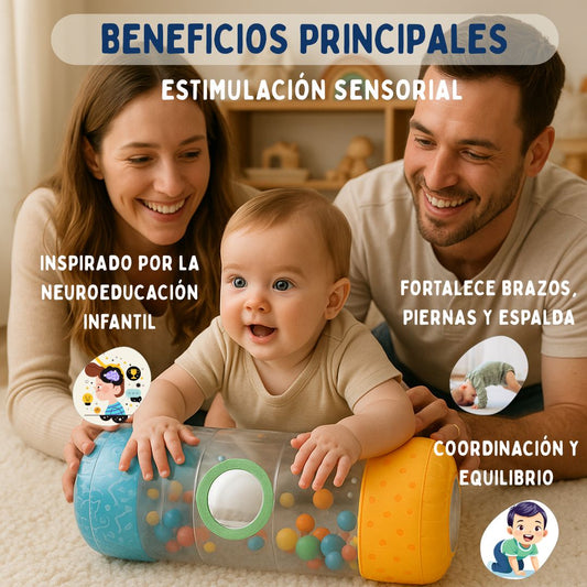 Roll & Go™ : Rodillo Inflable para Estimulación de Gateo – Edición Limitada