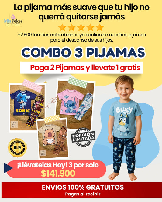 ¡Pack x3 de Pijamas Irresistibles!